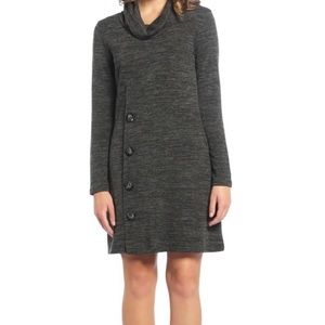 Neesha Cowl Neck Midi Sweater Dress